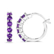 1.20 Carat Genuine Amethyst .925 Sterling Silver Earrings - Earrings - Custom Crafting Alliance, LLC