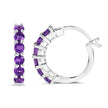 1.20 Carat Genuine Amethyst .925 Sterling Silver Earrings - Earrings - Custom Crafting Alliance, LLC