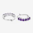 1.20 Carat Genuine Amethyst .925 Sterling Silver Earrings - Earrings - Custom Crafting Alliance, LLC