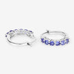 1.20 Carat Genuine Tanzanite .925 Sterling Silver Earrings - Earrings - Custom Crafting Alliance, LLC