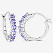 1.20 Carat Genuine Tanzanite .925 Sterling Silver Earrings - Earrings - Custom Crafting Alliance, LLC