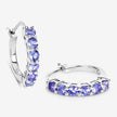 1.20 Carat Genuine Tanzanite .925 Sterling Silver Earrings - Earrings - Custom Crafting Alliance, LLC