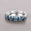 1.22 Carat Genuine Blue Diamond 14K White Gold Ring - Rings - Custom Crafting Alliance, LLC