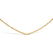Men's Solid 10K Yellow Gold 3.2mm Light Rope Chain Necklace