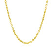2.3mm 14k Yellow Gold Diamond Cut Cable Link Chain