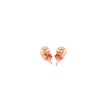 14k Rose Gold Round Stud Earrings (5.0 mm)
