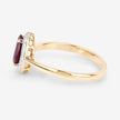 1.30 Carat Genuine Ruby and White Diamond 14K Yellow Gold Ring - Rings - Custom Crafting Alliance, LLC