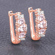 1.32 Carat Genuine Morganite and White Topaz .925 Sterling Silver Earrings - Earrings - Custom Crafting Alliance, LLC