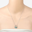 1.35 Carat Genuine Emerald and White Topaz .925 Sterling Silver Pendant - Pendants - Custom Crafting Alliance, LLC