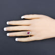 1.38 Carat Genuine Ruby and White Diamond 14K Yellow Gold Ring - Rings - Custom Crafting Alliance, LLC