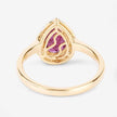 1.38 Carat Genuine Ruby and White Diamond 14K Yellow Gold Ring - Rings - Custom Crafting Alliance, LLC
