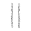 18K White Gold 2.00 Cttw Round-Cut Diamond Inner-Outer Hoop Earrings (F-G Color, VS1-VS2 Clarity)