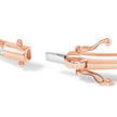 14K Rose Gold 1.00 Cttw Half Eternity Diamond Bangle Bracelet (G-H Color, SI2-I1 Clarity) - 7