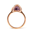 14K Rose Gold 1/5 Cttw Diamond Wrapped 15x15 MM Purple Amethyst Cocktail Ring (G-H Color, SI1-SI2 Clarity) - Rings - Custom Crafting Alliance, LLC