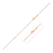 14k Rose Gold Adjustable Cable Chain (1.10 mm) - Necklaces - Custom Crafting Alliance, LLC