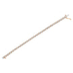 14K Rose Gold Plated .925 Sterling Silver 1/10 Cttw Diamond Round Miracle Plate and 