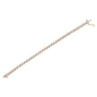 14K Rose Gold Plated .925 Sterling Silver 1/10 Cttw Diamond Round Miracle Plate and 