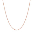 14k Rose Gold Round Cable Link Chain (1.25 mm) - Necklaces - Custom Crafting Alliance, LLC