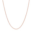 14k Rose Gold Round Cable Link Chain (1.25 mm) - Necklaces - Custom Crafting Alliance, LLC