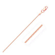 14k Rose Gold Round Wheat Chain (1.00 mm) - Necklaces - Custom Crafting Alliance, LLC