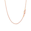 14k Rose Gold Round Wheat Chain (1.00 mm) - Necklaces - Custom Crafting Alliance, LLC