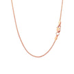14k Rose Gold Round Wheat Chain (1.00 mm) - Necklaces - Custom Crafting Alliance, LLC