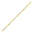 14k Tri Color Gold Mariner Link Anklet - Accessories - Custom Crafting Alliance, LLC