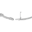 14K White Gold 1 1/2 Cttw Diamond Heart Station Strand Bracelet (H-I Color, I1-I2 Clarity) - 7.5 Inches - Bracelets - Custom Crafting Alliance, LLC