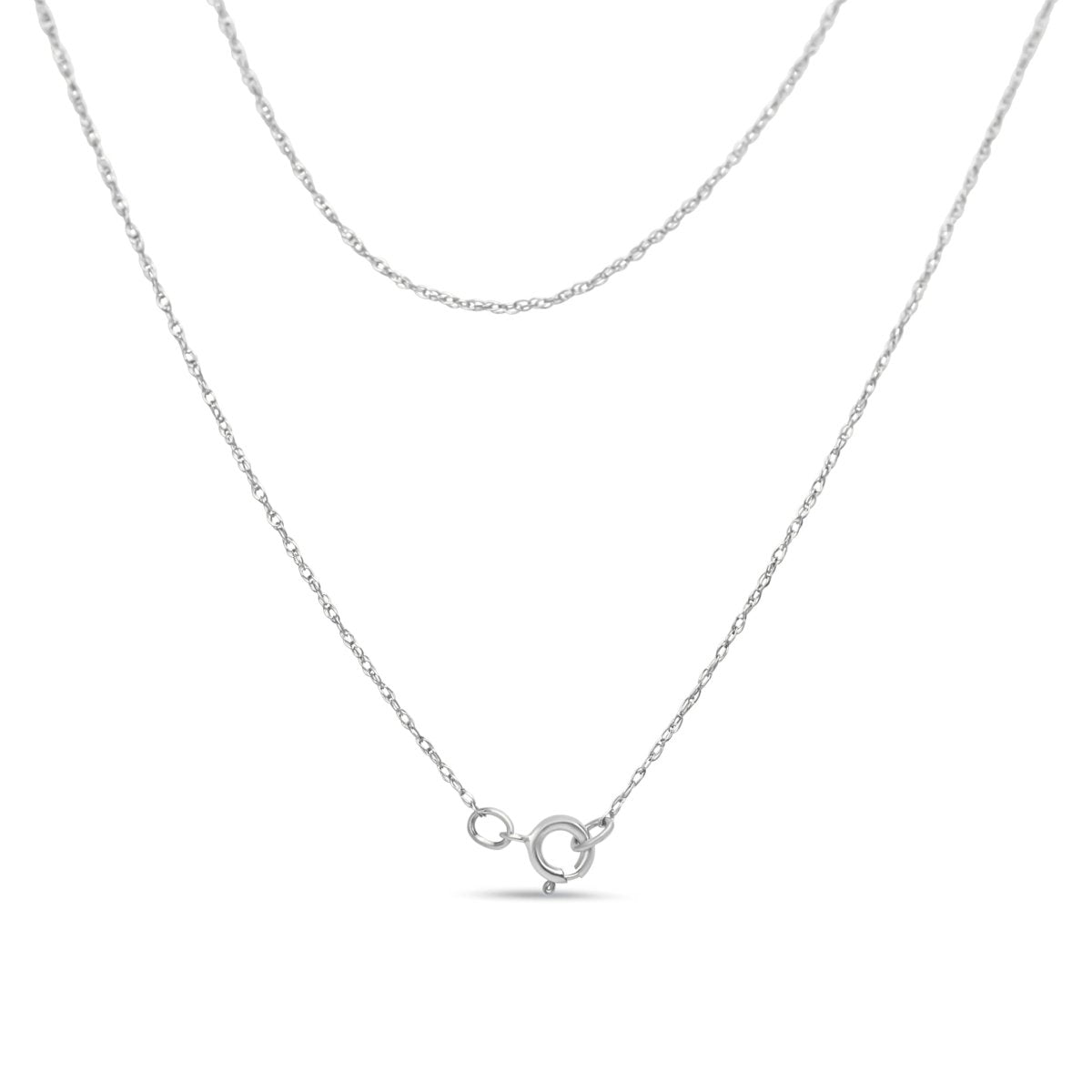 14K White Gold 1 1/2 Cttw Invisible Set Princess and Channel Set Baguette-cut Diamond Triple Curve Pendant Necklace (G-H Color, SI1-SI2 Clarity) - NO CHAIN INCLUDED - Necklaces - Custom Crafting Alliance, LLC