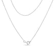 14K White Gold 1 1/2 Cttw Invisible Set Princess and Channel Set Baguette-cut Diamond Triple Curve Pendant Necklace (G-H Color, SI1-SI2 Clarity) - NO CHAIN INCLUDED - Necklaces - Custom Crafting Alliance, LLC