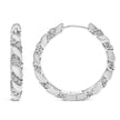 14K White Gold 1 1/5 Cttw Lab Grown Diamond Swirl Design 1