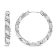 14K White Gold 1 1/5 Cttw Lab Grown Diamond Swirl Design 1