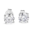 14K White Gold 1 3/4 Cttw Lab Grown Round Brilliant Diamond Solitaire Stud Earring (F-G Color, VS2-SI1 Clarity) - Earrings - Custom Crafting Alliance, LLC