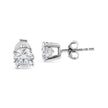 14K White Gold 1 3/4 Cttw Lab Grown Round Brilliant Diamond Solitaire Stud Earring (F-G Color, VS2-SI1 Clarity) - Earrings - Custom Crafting Alliance, LLC