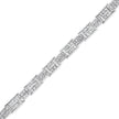 14K White Gold 10 5/8 Cttw Diamond Panel Link Bracelet - 7