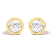 14K White Gold 1.0 Cttw Lab Grown Diamond Screw-Back Classic Bezel Solitaire Stud Earrings (G-H Color, VS2-SI1 Clarity) - Earrings - Custom Crafting Alliance, LLC