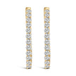 14K White Gold 1.0 Cttw Oval Lab Grown Diamond Hoop Earrings - Earrings - Custom Crafting Alliance, LLC