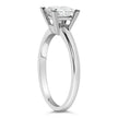 14K White Gold 1.0 Cttw Princess Lab-Grown Diamond Solitaire Engagement Ring (F-G Color, VS1-VS2 Clarity) - Ring Size 7 - Rings - Custom Crafting Alliance, LLC