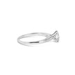 14K White Gold 1.0 Cttw Round Lab Grown Diamond 4 Prong Solitaire Engagement Ring (F-G Color, VS2-SI1 Clarity) - Ring Size 7 - Rings - Custom Crafting Alliance, LLC