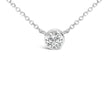 14K White Gold 1.00 Cttw Bezel Set Round Lab-Grown Diamond Solitaire 18