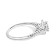 14K White Gold 1.00 Cttw Lab-Grown Diamond Oval Shaped Halo Engagement Ring (F-G Color, VS1-VS2 Clarity) - Ring Size 7 - Rings - Custom Crafting Alliance, LLC