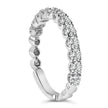 14K White Gold 1.00 Cttw Round Diamond Prong Set Wedding Band - Rings - Custom Crafting Alliance, LLC