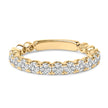 14K White Gold 1.00 Cttw Round Diamond Prong Set Wedding Band - Rings - Custom Crafting Alliance, LLC