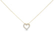 14K White Gold 1/2 Carat Lab Grown Diamond Heart Shape Pendant Necklace - Necklaces - Custom Crafting Alliance, LLC