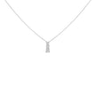 14K White Gold 1/2 Cttw Lab Grown Diamond Three Stone Pendant Necklace - Necklaces - Custom Crafting Alliance, LLC