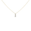 14K White Gold 1/2 Cttw Lab Grown Diamond Three Stone Pendant Necklace - Necklaces - Custom Crafting Alliance, LLC