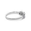 14K White Gold 1/2 Cttw Miracle Set Round Lab Grown Diamond Three Stone Illusion Plate Ring (F-G Color, VS1-VS2 Clarity) - Ring Size 7 - Rings - Custom Crafting Alliance, LLC