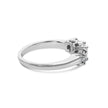 14K White Gold 1/2 Cttw Miracle Set Round Lab Grown Diamond Three Stone Illusion Plate Ring (F-G Color, VS1-VS2 Clarity) - Ring Size 7 - Rings - Custom Crafting Alliance, LLC