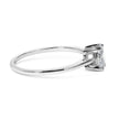 14K White Gold 1/2 Cttw Oval Lab Grown Diamond 4 Prong Solitaire Engagement Ring (F-G Color, VS2-SI1 Clarity) - Size 7 - Rings - Custom Crafting Alliance, LLC