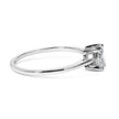 14K White Gold 1/2 Cttw Oval Lab Grown Diamond 4 Prong Solitaire Engagement Ring (F-G Color, VS2-SI1 Clarity) - Size 7 - Rings - Custom Crafting Alliance, LLC